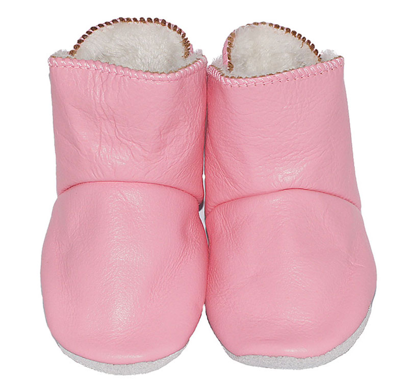 Set of warm winter boots for babies in various colors