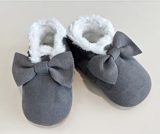 Set of warm winter boots for babies in various colors